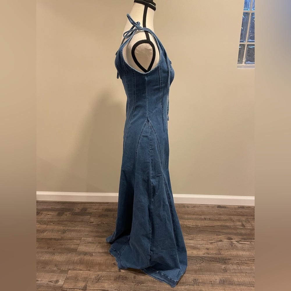 Free People Blue Maxi Dress - Picture 5 of 9